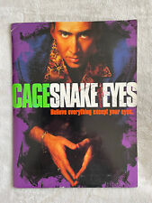 SNAKE EYES original pressbook featuring Nicholas Cage & Gary Sinise