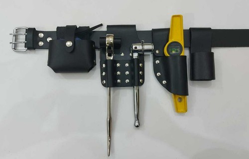 Scaffold black leather tool - black,
