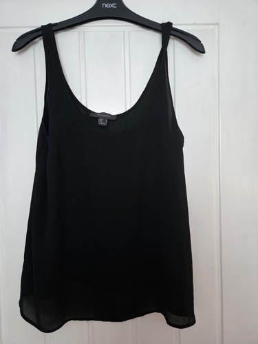 Black vest top size - top,