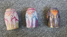 Williamson Collectable Elephant Tea Caddy Tins x3 (Empty) x3
