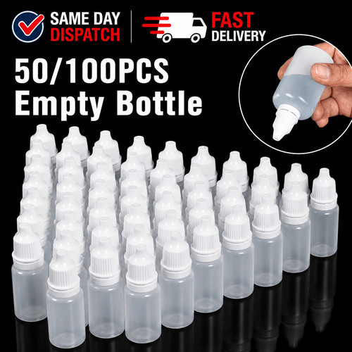 100 pcs 10ml empty plastic - pcs,