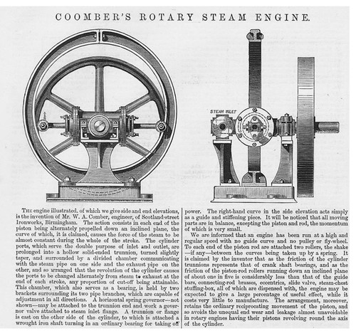 Coomber rotary steam engine - steam,