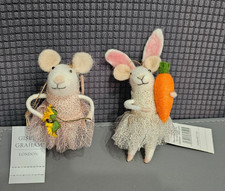 2x Gisela Graham Felt Mouse