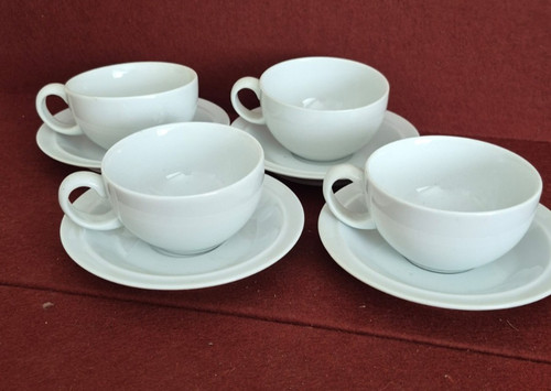 Denby white cup - saucer, x