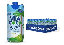 Vita Coco Pure Coconut Water 330ml – Case of 12 (10 Packs) | Hydration