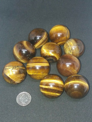 Tigers eye crystal sphere - sphere, ~