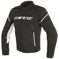 Dainese Men's Black White Air Frame D1 Tex Textile Motorcycle Jacket New