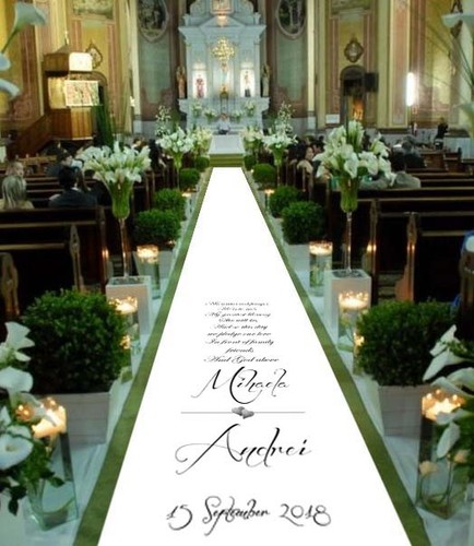 Personalised wedding aisle - wedding,
