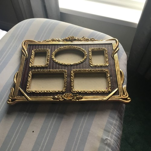 Old brass photo - old,