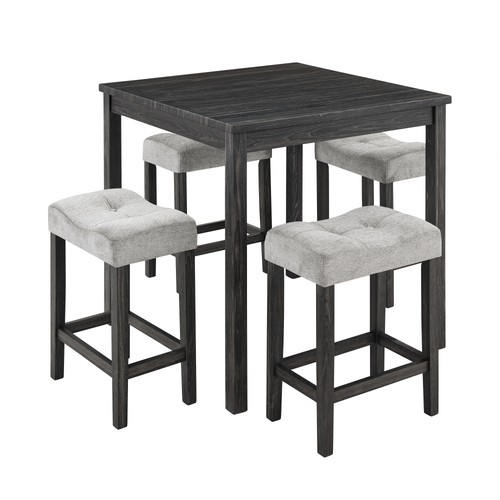 Piece wooden bar table set - 5-piece,
