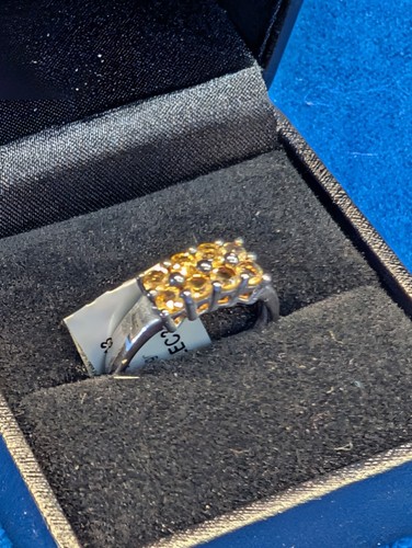 Yellow citrine sterling silver - yellow,