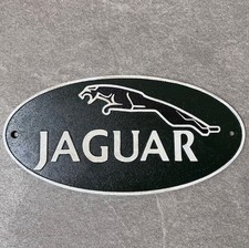 JAGUAR SIGN Cast Iron Repro Garage Man Cave Plaque 35cm