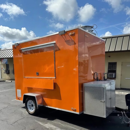 Food truck trailer mobile - truck,