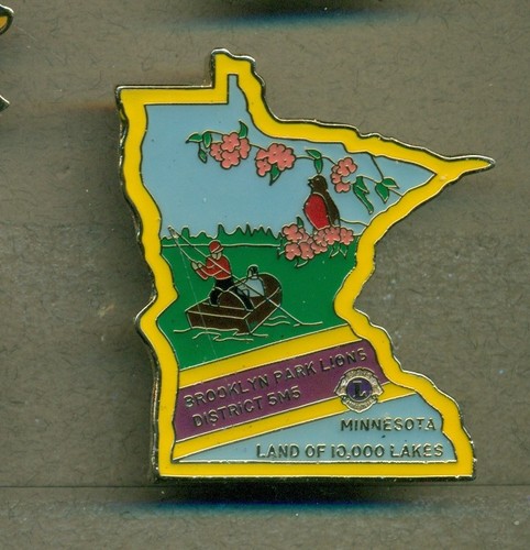 Lions club pin fishing - ,
