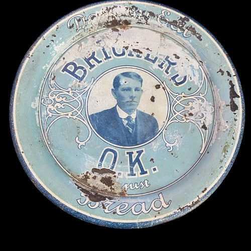 Antique advertising tip tray - tip,