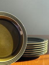 Hornsea Heirloom Green 6-Side Plates Set + FREE Ø 17cm 1972 Excellent Condition 