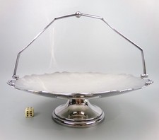 Silver plated cake basket - silver,