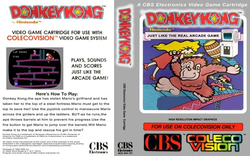 Donkey kong colecovision - -,