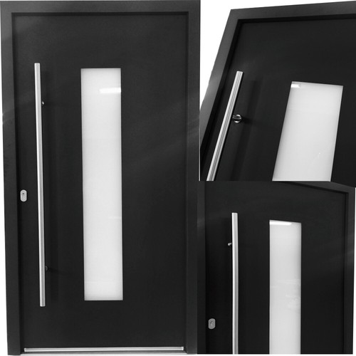 Front door modern solid - front,