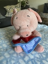 Wibbly Pig with blanket soft toy plush Rainbow Designs