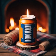 Candle in Irn Bru Can -Vegan