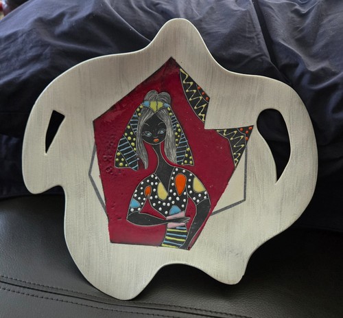 Italian pottery wall plate - italian,