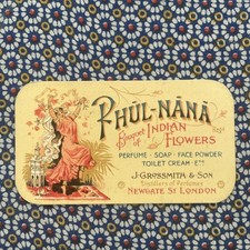 Antique Trade Perfume Card Phul-nana J Grossmith Northampton British Legion Fund