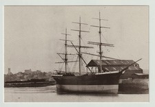 Postcard Iron Clipper Ship " Wennington" Launched New Quay, Lancaster 1865