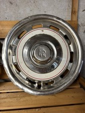 Rolls Royce Silver Shadow 1 2 I II Vented Wheel Hub Cap Disk white Trim Cover