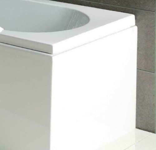 New shaped shower bath - shower, end