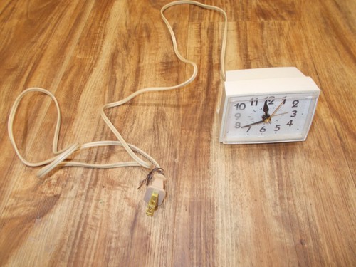Vintage white westclox - ,