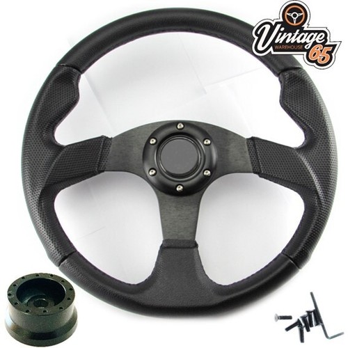Black motorsport steering - black,