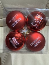 4 x Rude Slogan Christmas
