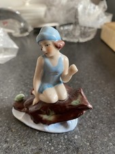Vintage Art Deco-style bathing beauty figurine