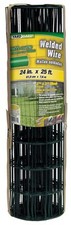 Welded Wire Fence,Green Vinyl Coated,16 Gauge,3x2-In. Mesh,24-In.x25-Ft. - 30835