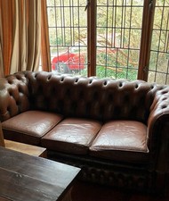 Leather Chesterfield 3 Seater