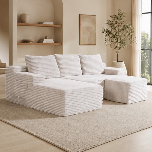 Modular chaise sofa set with - sofa,