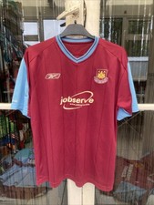 REEBOK West Ham United 2003/05 Home Football Shirt Size Large Mens Vintage