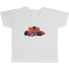 'Mixed Summer Berries' Children's / Kid's Cotton T-Shirts (TS053247)