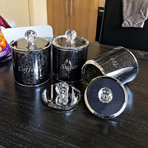 3pc coffee tea sugar canister - sugar,