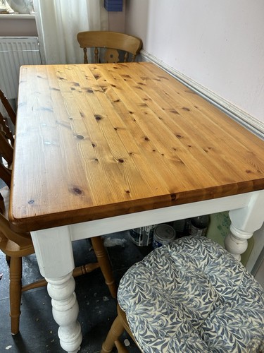 Farmhouse table with chairs - farmhouse,