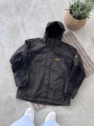 Men jack wolfskin - jacket, black