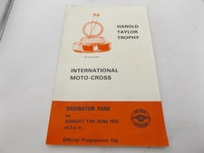 1973 MOTOCROSS PROGRAMME 17/6/73 - DODINGTON PARK INTERNATIONAL MOTO-CROSS