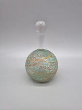 A Will Shakespeare Hand Blown Perfume Bottle & Stopper, Signed To Base 'Shake'