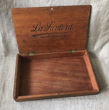 Vintage Cigar Box Wooden La