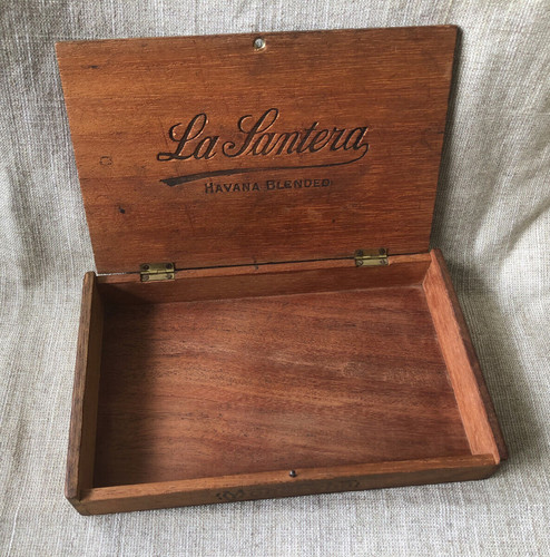 Vintage cigar box wooden - cigar,