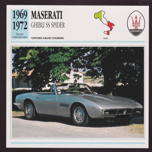 1969 1972 maserati ghibli - maserati, ss