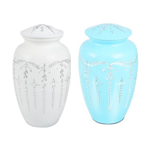 Large aluminium cremation urn - large,