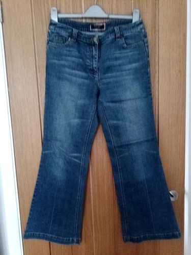 Ladies blue denim jeans - blue,