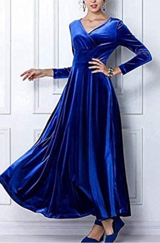 Opulent blue velvet - blue,
